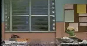 Classic Sesame Street Kermit the Frog tries to interview the Miami Mice