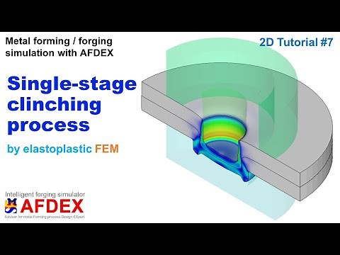 Clinching Process Simulation | Multibody Analysis | #AFDEX 2D