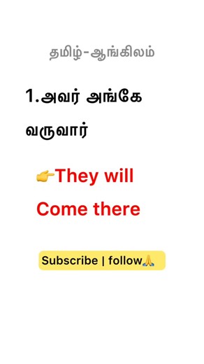 998 reactions · 43 shares | Tamil via english learn#reels | Prabu-Papu-School | Facebook