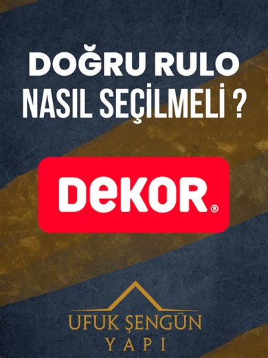 Rulo Seçimi: Hangi Dekor Rulo Hangi Boya İçin?