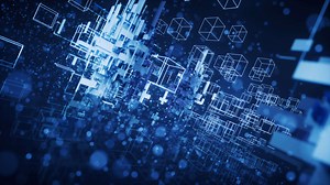 Glowing particles, abstract stardust background, 3d rendering.