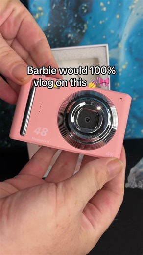Pink Digital Camera: Vintage Aesthetic with Modern Features