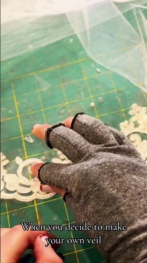 A DIY wedding project for the confident bride: sewing your own veil tutorial ￼#weddingveil