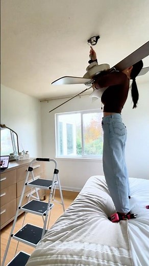 How to remove ceiling fan #diy