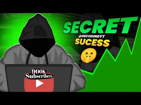 SECRET of ‪@decodingyt‬ to help him GROWING 📈 on youtube