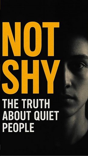 Why Quiet People Are NOT Shy (And What They Are Instead) #psychologyfacts #psychology #shorts