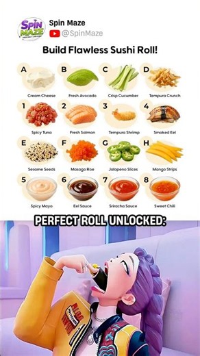 Build Flawless Sushi Roll! 🍱 #shortsfunny