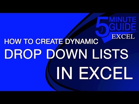 Excel Tutorial - How To Make Dynamic Drop-Down Lists