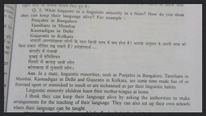 Q. 2. What happens to a linguistic minority in a State? How do ... | Filo