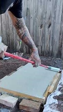 Dry Pour Concrete with 5000psi Sand mix topping #pourconcrete #drypour