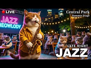 🔴 Smooth Jazz Live ☕🎷 Relaxing Music for Work, Study & Unwinding | Jazz Meowlody