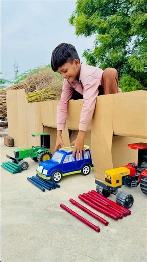 Remote Control Jcb And Dumper Truck tractor Unboxing And Testing Short Video #automobile #ytshorts