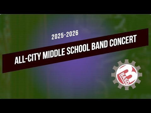 2026 All-City Middle School Band Concert