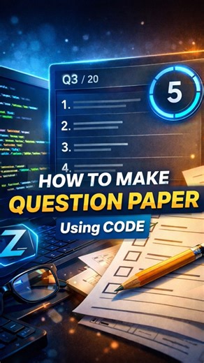 “Create Online MCQ Question Paper Using Simple Code”