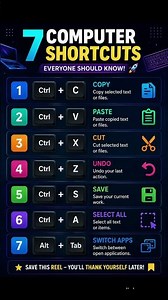 7 Computer Shortcuts Everyone Should Know! 💻🔥 | Keyboard Tricks