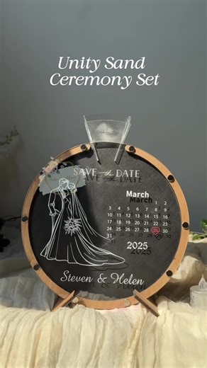 Unity Sand Ceremony Set 🤎 #sandceremony #weddingday #2026wedding #ceremony