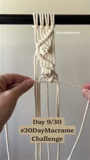 Easy Macramé Tutorial for Beginners 🧶 #30DayMacrameChallenge #macrame #diy #macrametutorial