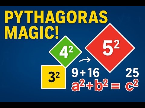 Why the Pythagoras Theorem Works | Visual Proof & Real Examples #school #geometry #maths