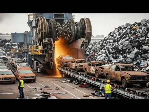 Inside a Modern Car Recycling Plant – How Old Cars Are Turned Into Steel (Full Process)
