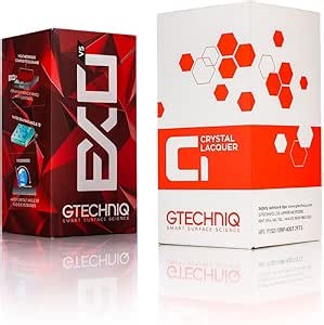 Gtechniq - C1 Crystal Lacquer + EXOv5 Kit - Great Gloss Retention, Water and Dirt Repellency, Scratch Resistant (30 milliliters)