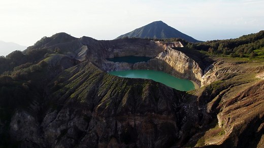 Drone Discovers Kelimutu: Flores Island's Volcano and Crater Lakes