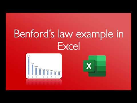 Benford's law example in Excel (4 minutes)