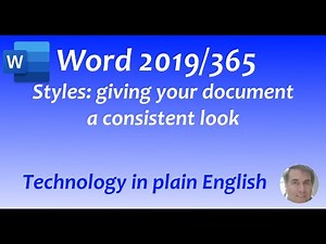 Word 2019/365: Large Docs: Styles