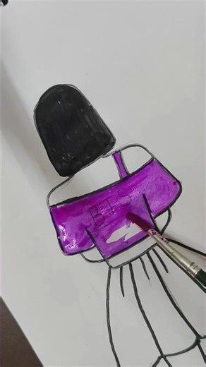 Beautiful Girl Drawing Easy 😊|| How to draw girl dress || #art #viralshorts #trending #drawing