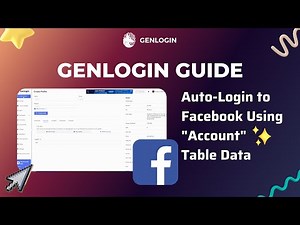 GENLOGIN GUIDE | Lession 4: Auto-Login to Facebook Using "Account" Table Data