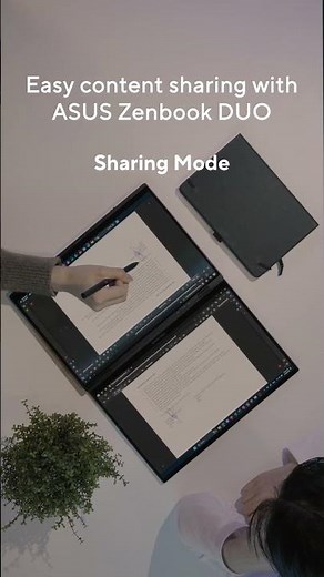 Take collaboration to the next level with #ASUS #Zenbook DUO's Sharing mode! 💻 😎