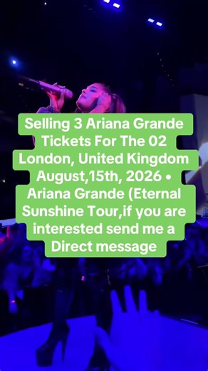 Ariana Grande Tickets for Sale for 2026 Concert