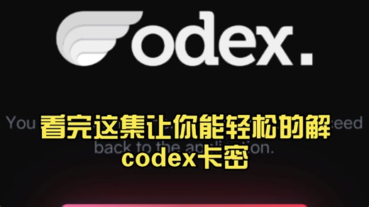 来教大家解codex 卡密
