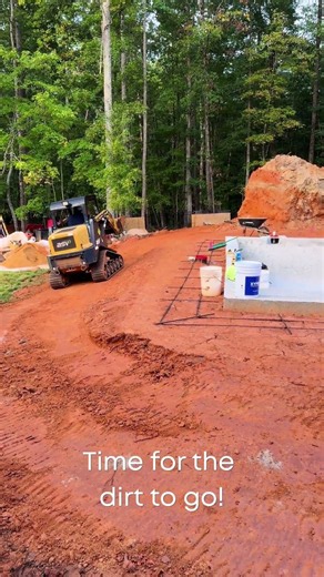 Clearing the Massive Dirt Pile for Pool Decking