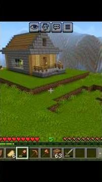 🗣️ MINECRAFT MINI VLOG PART 2 MY new house build #minecraft #feedshorts #shortvideo #@dattrax-x