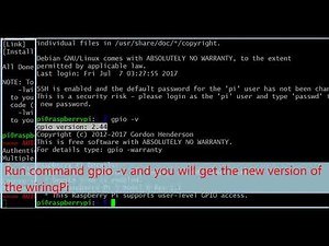 Raspberry Pi Starter Kit Lesson 3: Prepare GPIO Tool-WiringPi Utility « osoyoo.com