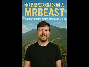 全球最受欢迎的男人——野兽先生（MrBeast）將往中國！当野兽遇上龙：中国热土上的网红外交实验｜深度追蹤