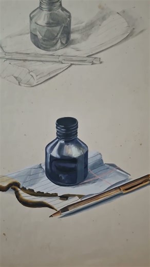 Object Drawing in pencil and Poster colours#