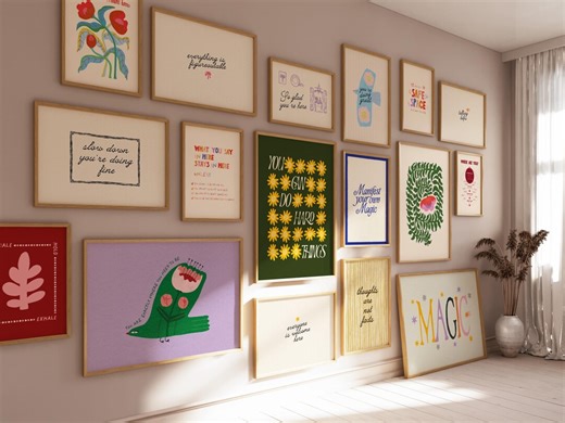 Mental Health Posters: Colorful Hand-drawn, Inspirational Prints, Printable Wall Art for Therapy Office Decor (digital Download) - Etsy