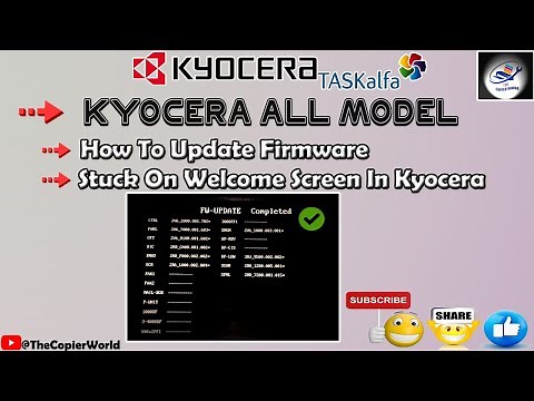 How To Update Firmware For Kyocera TASKalfa| Kyocera 3212i Firmware Update | kyocera firmware update