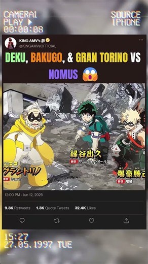 DEKU, BAKUGO, & GRAN TORINO VS NOMUS 😱 | #myheroacademia #edit #amv #anime
