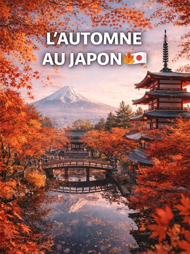 Et si la plus belle saison au Japon… n’était pas le printemps, mais l’automne ? » Si ce Japon d’automne te fait rêver, mets un j’aime, partage, et abonne-toi pour voyager à travers les saisons du Japon. 🍁🇯🇵 #japan #france #canada_life🇨🇦 #voyage #travel