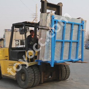 [Hot Item] Heavy Duty Granite Marble Slab Storage Rack Display for Transport Rack Trolley a Frame Glass Steel Rack