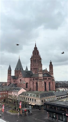 Epic View of Mainz Cathedral in Germany ⛪ Dramatic Clouds