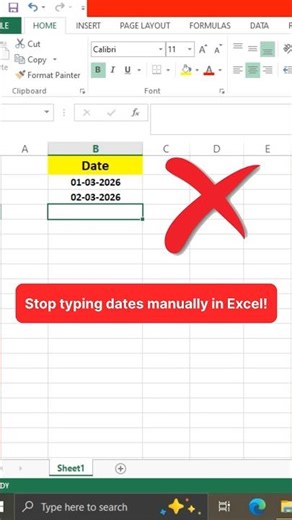 Auto Fill Date Series in Excel (ALT + H + F + I + S) | Excel Date Series Trick || #excel #exceltips