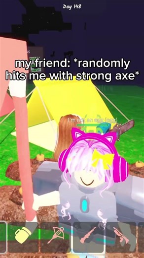 Trolling my friend in 99 nights :D