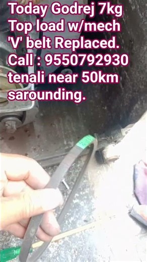 Godrej 7kg top load washing machine V belt Replaced #washingmachine #godrejappliances #semiautomatic