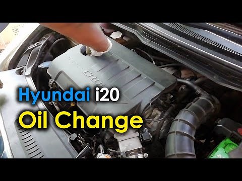Hyundai i20 CRDi Diesel Oil Change in detailed steps.