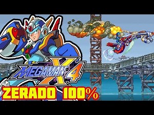 Megaman X4 (X) - ZERADO 100% - Todos os itens com o Megaman X