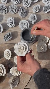 112K views · 1.8K reactions | How to make rainbow raku roses from...