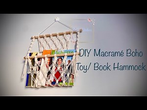 DIY Macramé Toy/Book Hammock